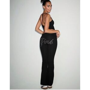 VS PINK bling heritage logo on butt flare yoga leggings pants xxl/2xl NwT